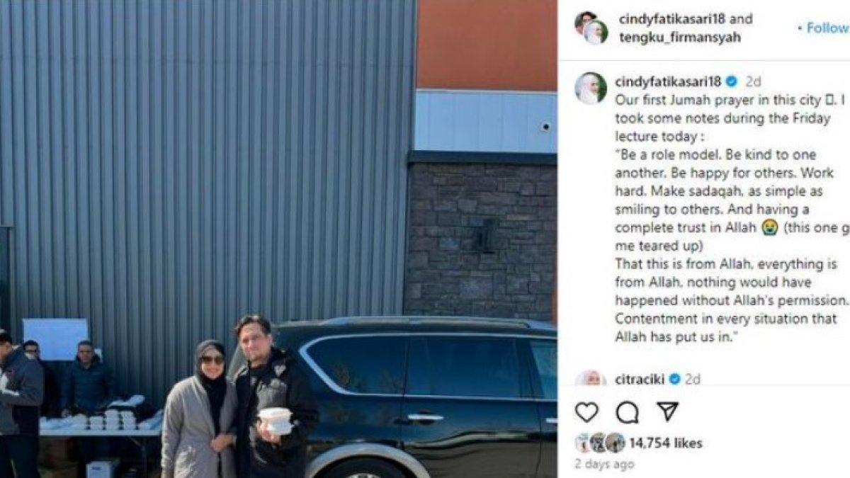 Cindy Fatikasari membagikan momen