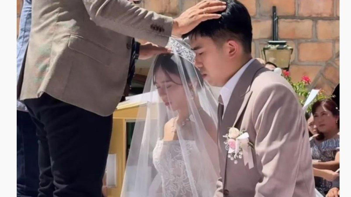 Cindy Yuvia resmi dipersunting kekasihnya, David pada hari Senin, 21 Oktober 2024.