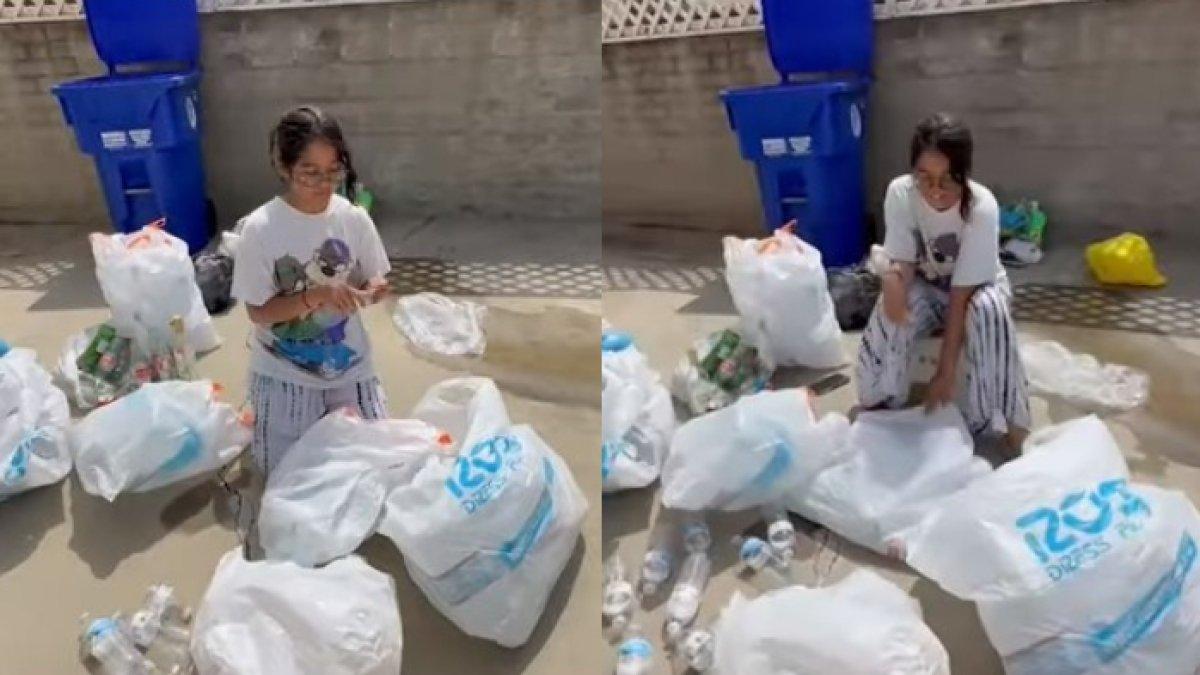 Cinta Kuya kumpulkan sampah botol plastik