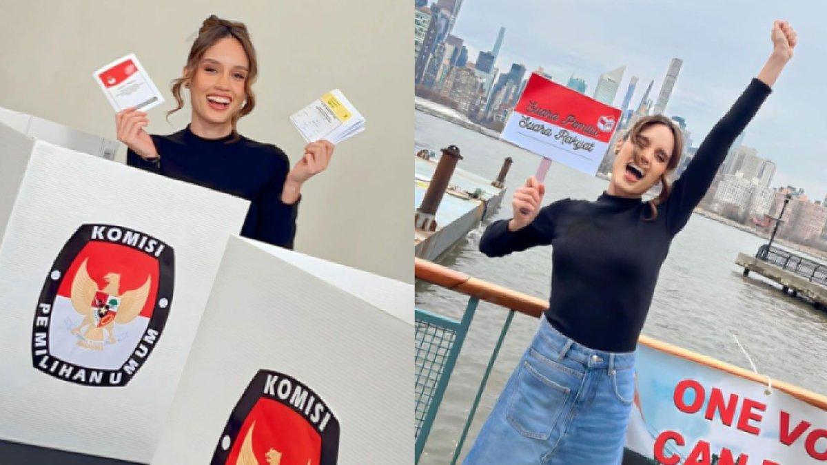 Cinta Laura nyoblos di New York
