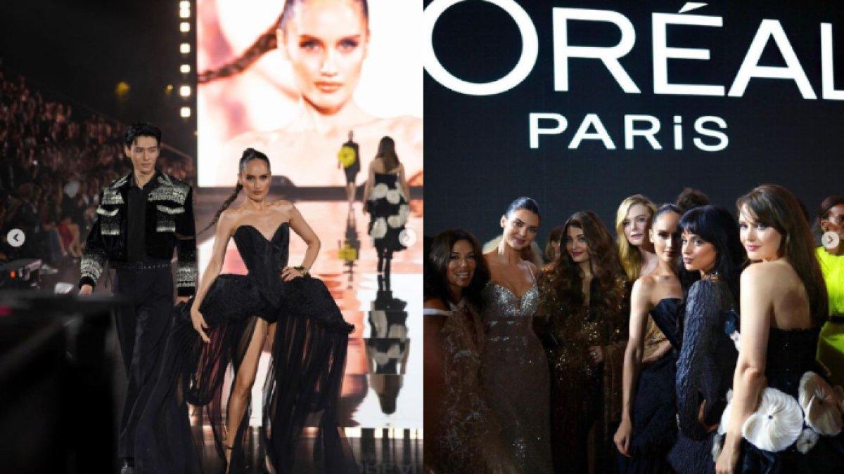 Cinta nampak berfoto bersama Kendall Jennerr