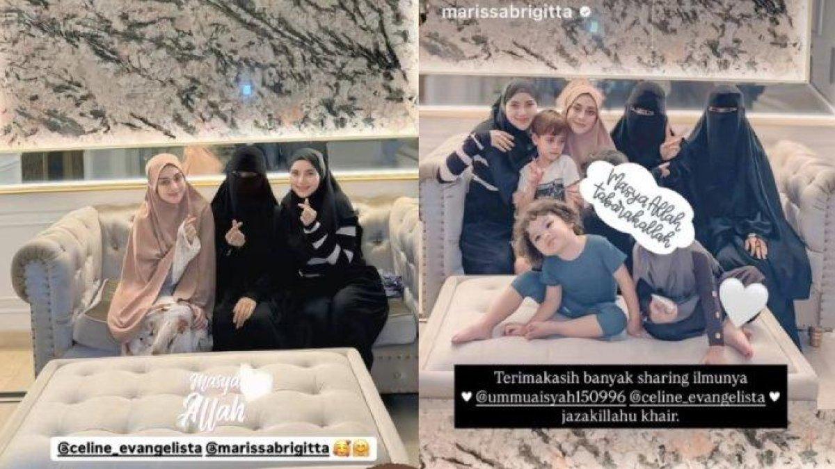CIRCLE PERTEMANAN - Circle pertemanan artis Celine Evangelista sekarang, dicapture (274/2025). Beda dari sebelum umumkan mualaf. Kini tak pernah berkumpul dengan para artis.