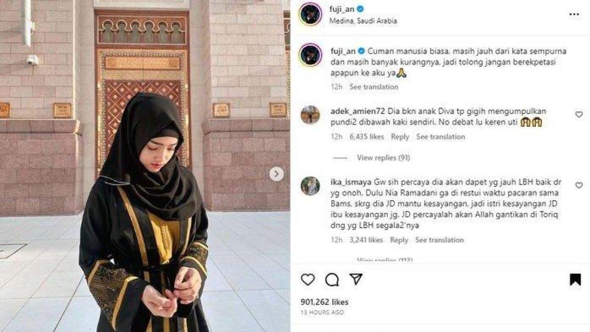 Curhatan Fuji saat menjalankan ibadah umrah