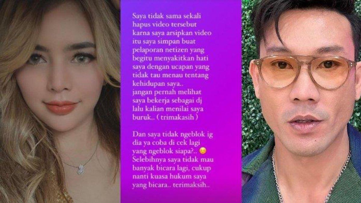 Bantah telah menghapus unggahan video tentang tantang ulang tes DNA ke Denny Sumargo. Verny Hasan menyebut hanya menyimpan videonya saja.