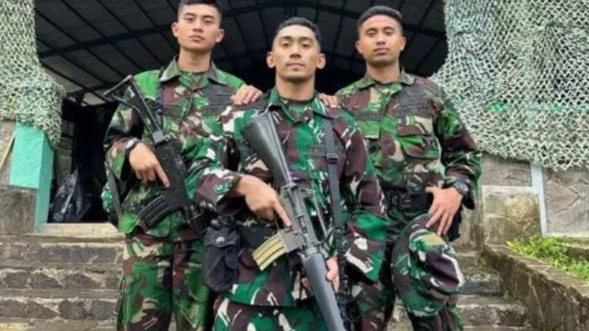 Daffa Wardhana tampil gagah saat mengenakan seragam TNI AD