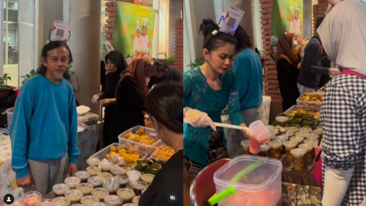 POTRET ISTRI EPY KUSNANDAR JUALAN TAKJIL - Dalam sebulan berjualan, Karina bisa meraup omzet hingga belasan juta rupiah.