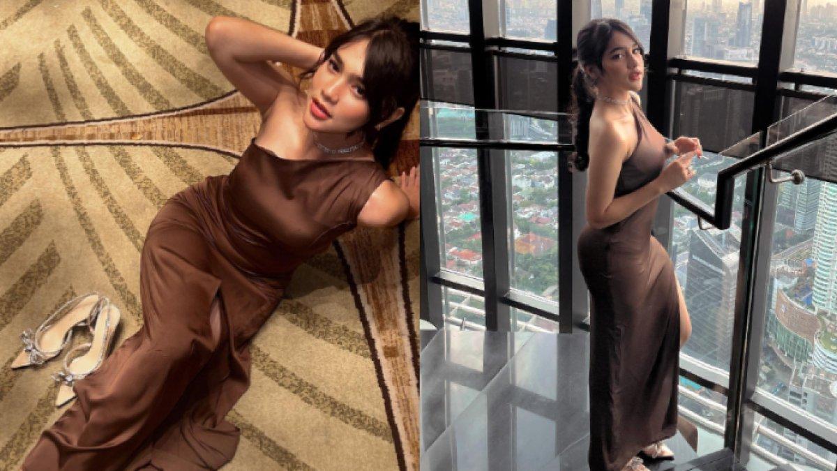 Davina Karamoy saat jadi bridesmaid