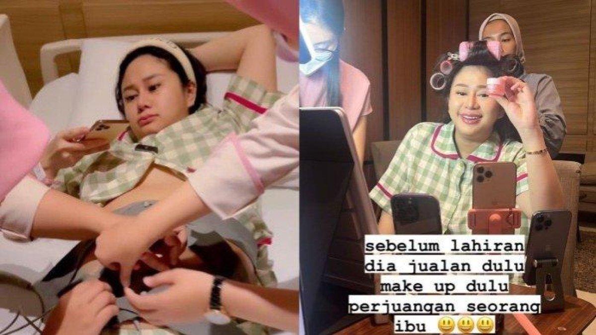 Denise Chariesta melahirkan anak berjenis kelamin laki-laki lewat operasi caesar pada tanggal cantik 11-11 pukul 11.00 WIB