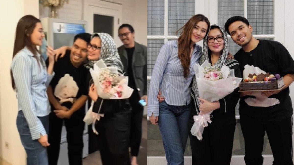 Potret kejutan ulang tahun untuk Reza Artamevia ibunda Aaliyah Massaid. .