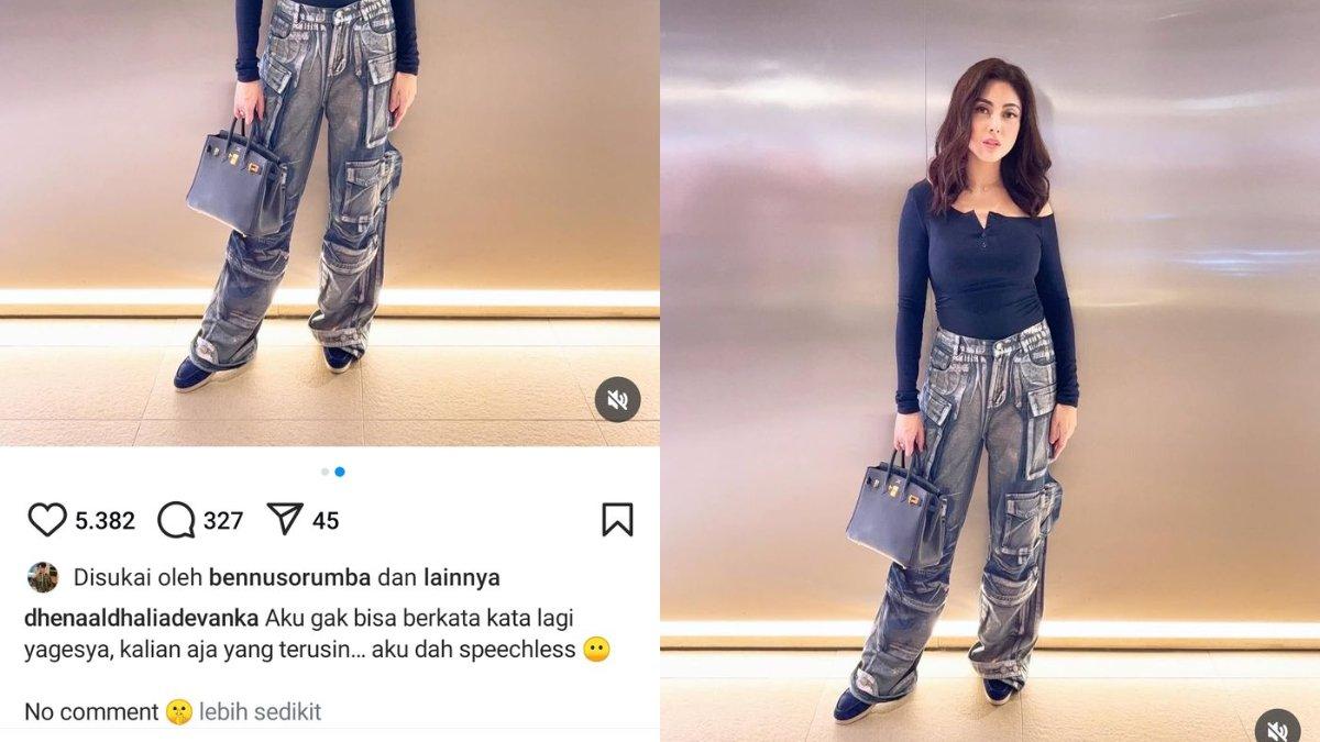 SINDIR MANTAN SUAMI - Dhena Devanka menambahkan bahwa dirinya enggan memberikan komentar lebih jauh, seolah menyerahkan semuanya kepada netizen.