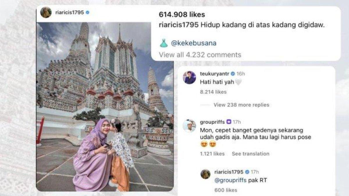 Di tengah isu keretakan rumah tangganya dengan Teuku Ryan, Ria Ricis liburan ke Thailand (Instagram @riaricis1795)
