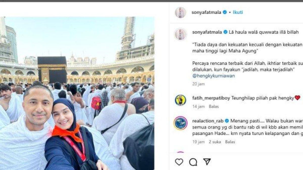 Doa Sonya Fatmala untuk suaminya yang kini bersaing dengan Gilang Dirga dan Jeje Govinda di Pilkada Bandung Barat.