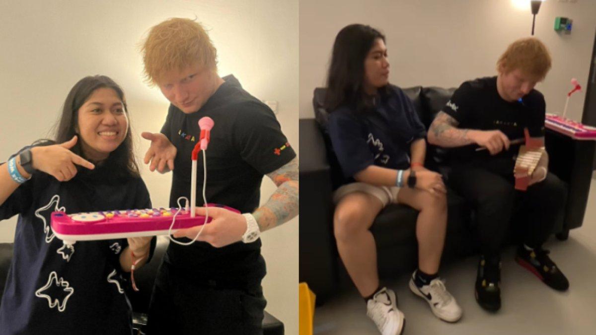 Ed Sheeran dapat mainan keyboard hingga gamelan