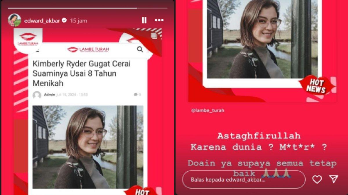 Edward Akbar sentil soal dunia hingga materi
