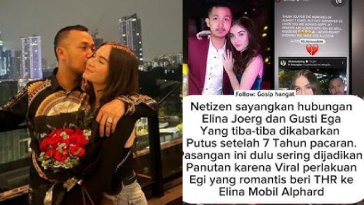 Elina Joerg dan Gusti Ega putus setelah 7 tahun pacaran.
