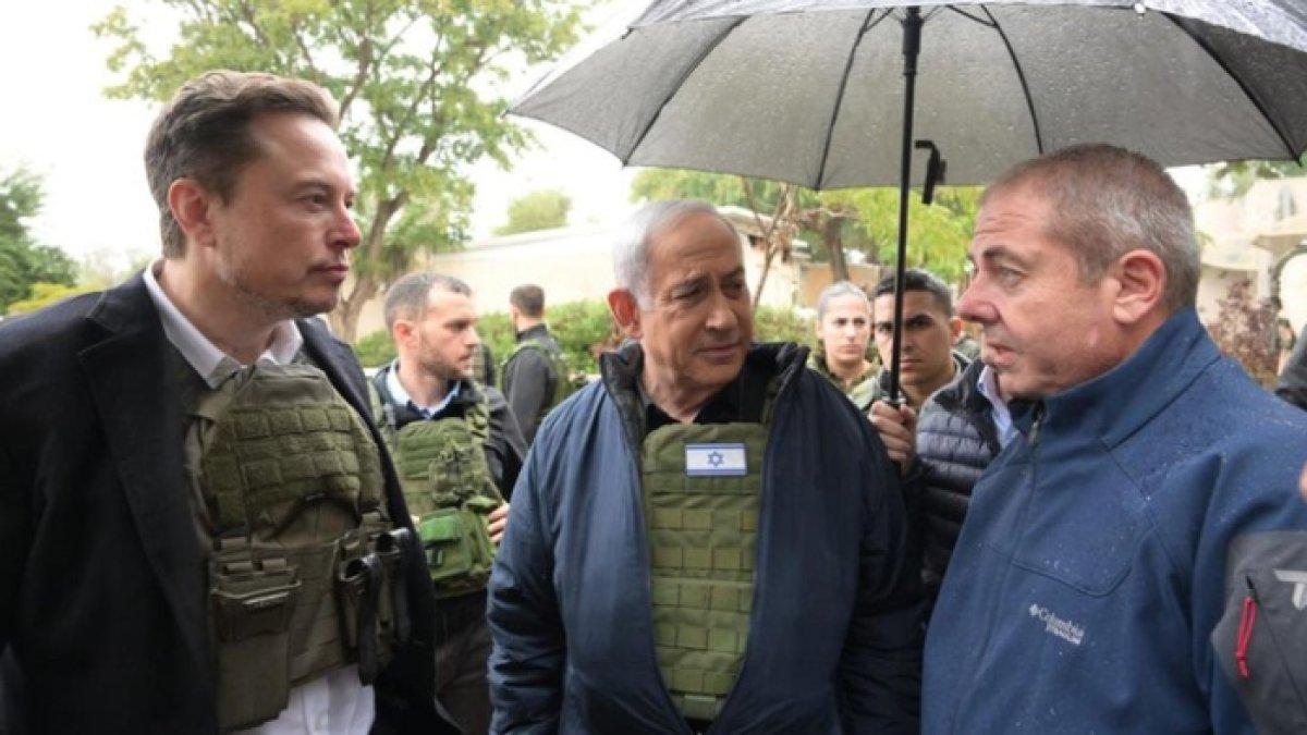 Elon Musk mengunjungi wilayah kibbutz ditemani Perdana Menteri Benjamin Netanyahu.