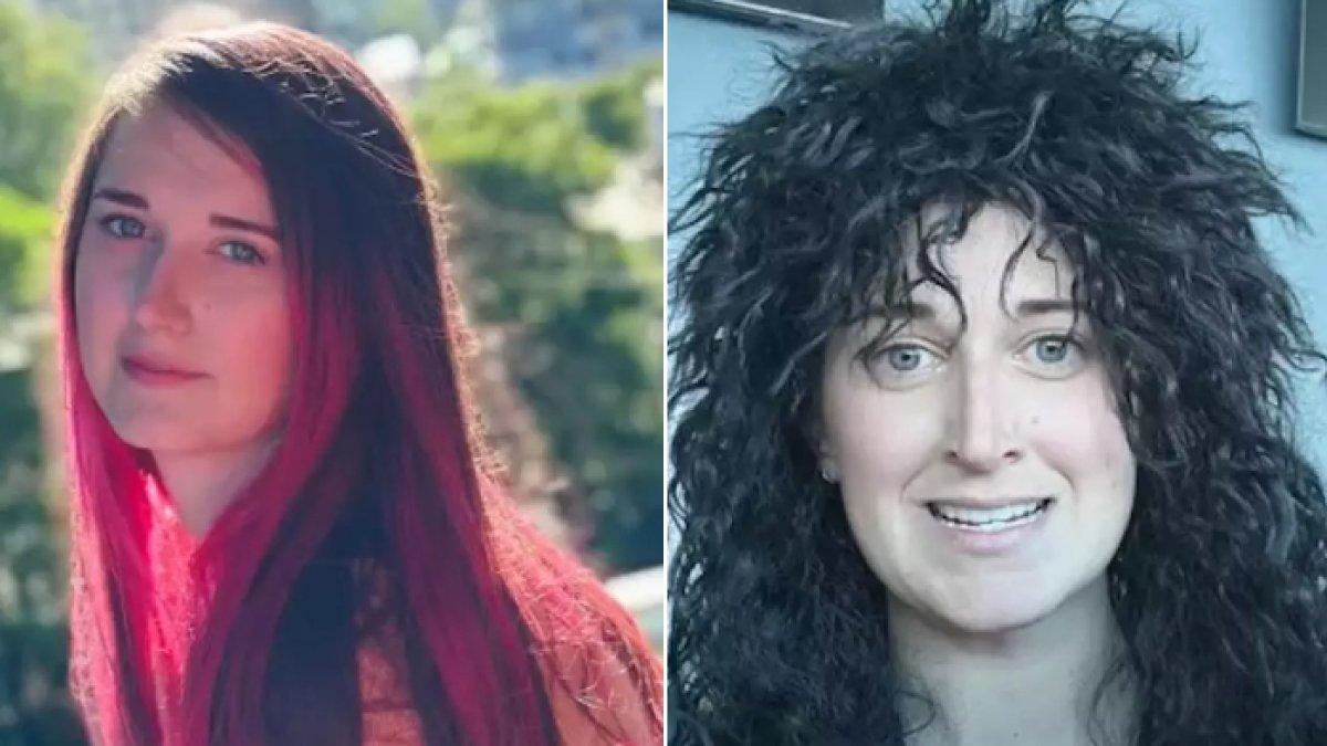 Emily Benschoter, wanita dilarang bekerja dengan rambut pink-nya, lalu dia datang dengan wig jelek.