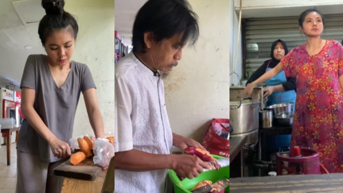 Epy aktif membantu Karina