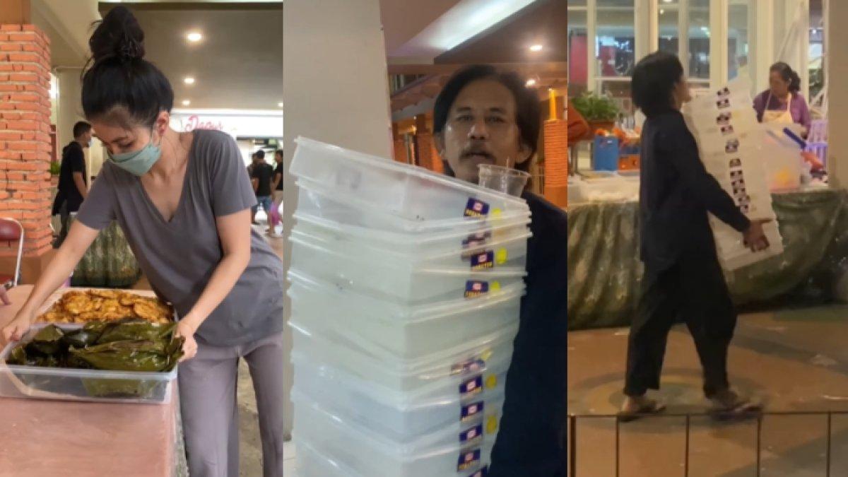 Epy tak gengsi mengangkuti tempat makanan