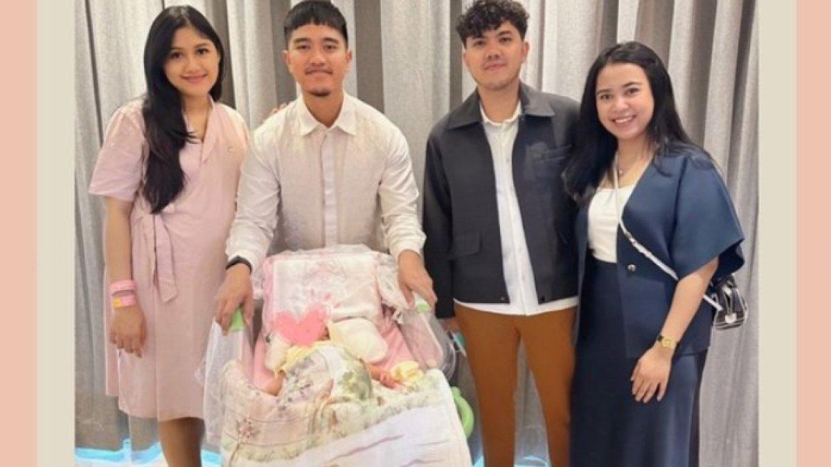 Erina Gudono dan Kaesang Pangarep masih rahasiakan wajah sang putri.