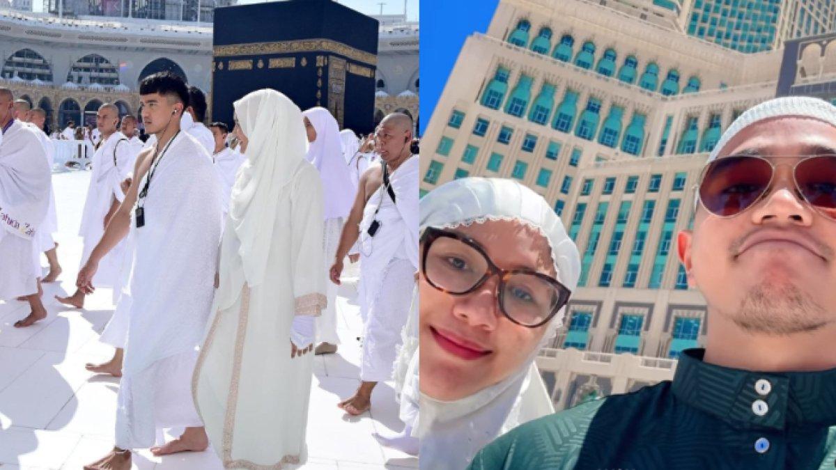 Meski sedang hamil dan memasuki trimester kedua, Erina terlihat semangat menunaikan rangkaian ibadah umroh.