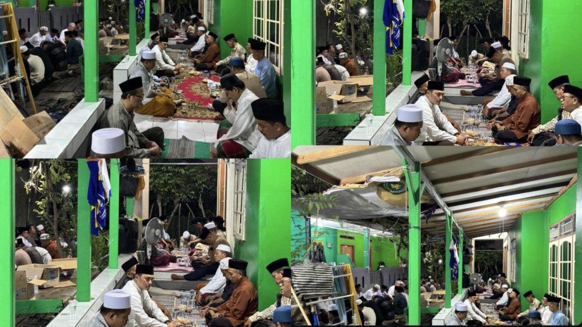 MEMBAUR BARENG WARGA - Fadel Islami tampil sederhana berbaur di hajatan warga terekam dari capture instagram, Minggu (27/4/2025).