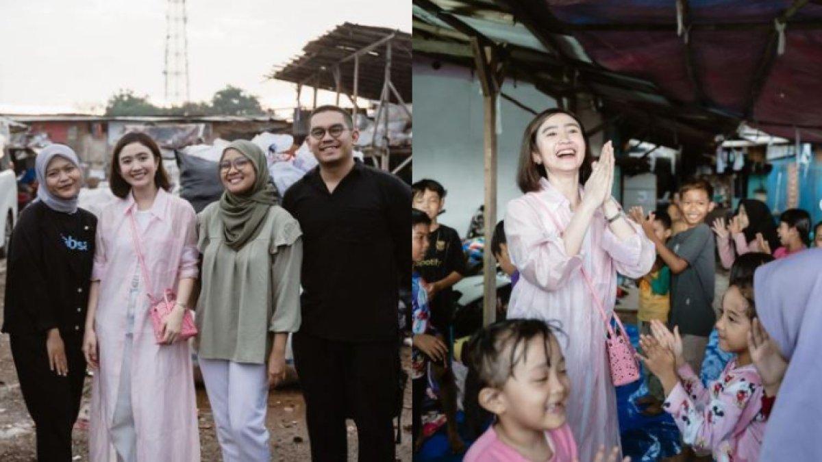 Febby Rastanty Rayakan Ultah di Kampung Pemulung