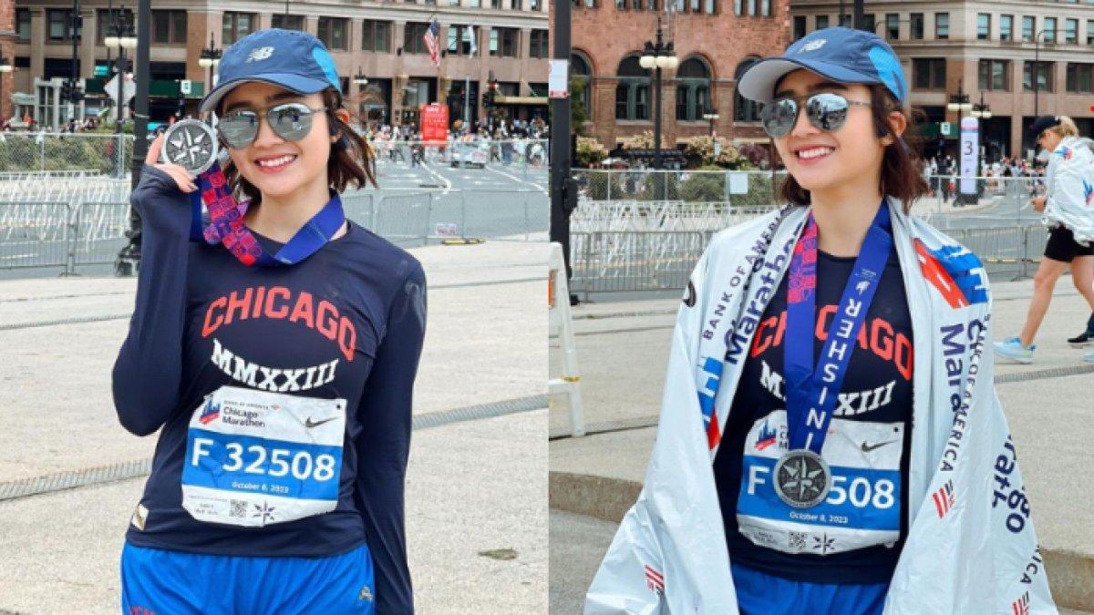 Febby Rastanty ikut Chicago Marathon