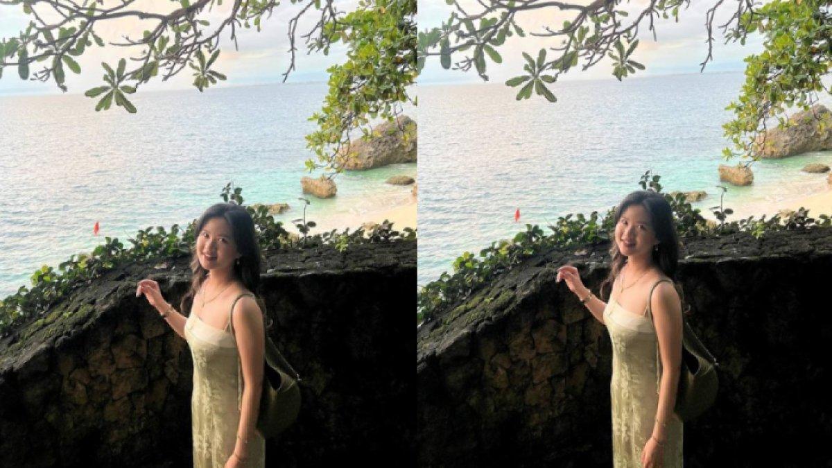 Felicia Tissue tampil cantik dan anggun pakai dress
