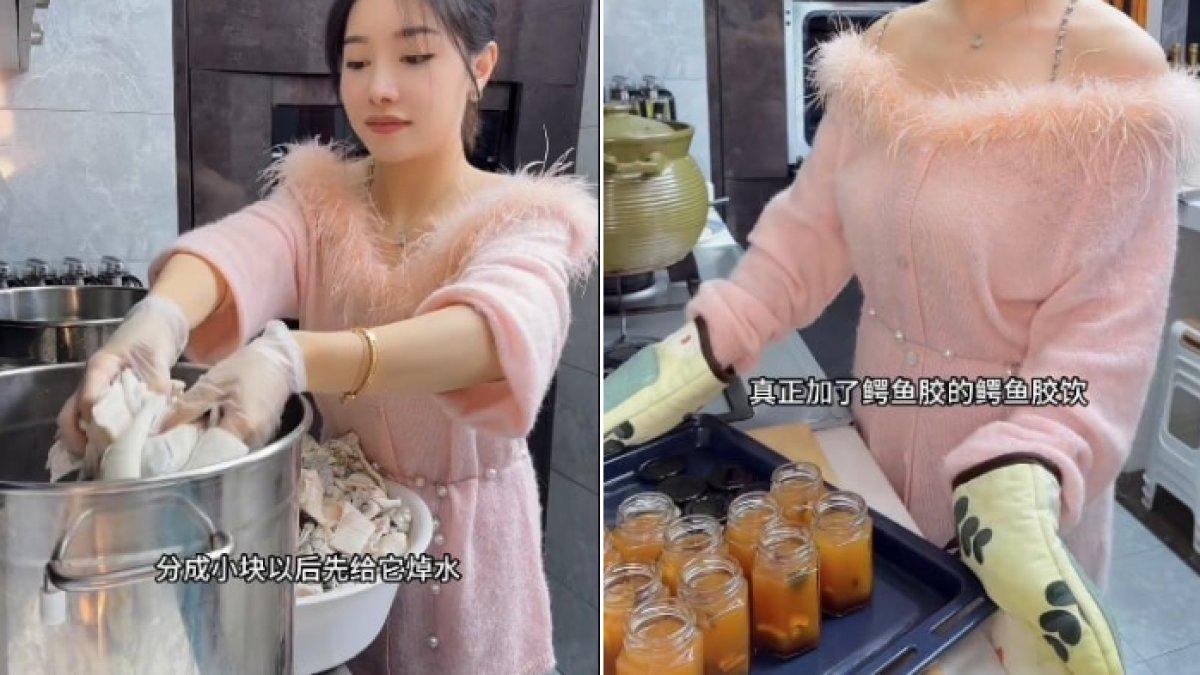 Food vlogger di China bikin konten menyembelih dan memasak buaya.