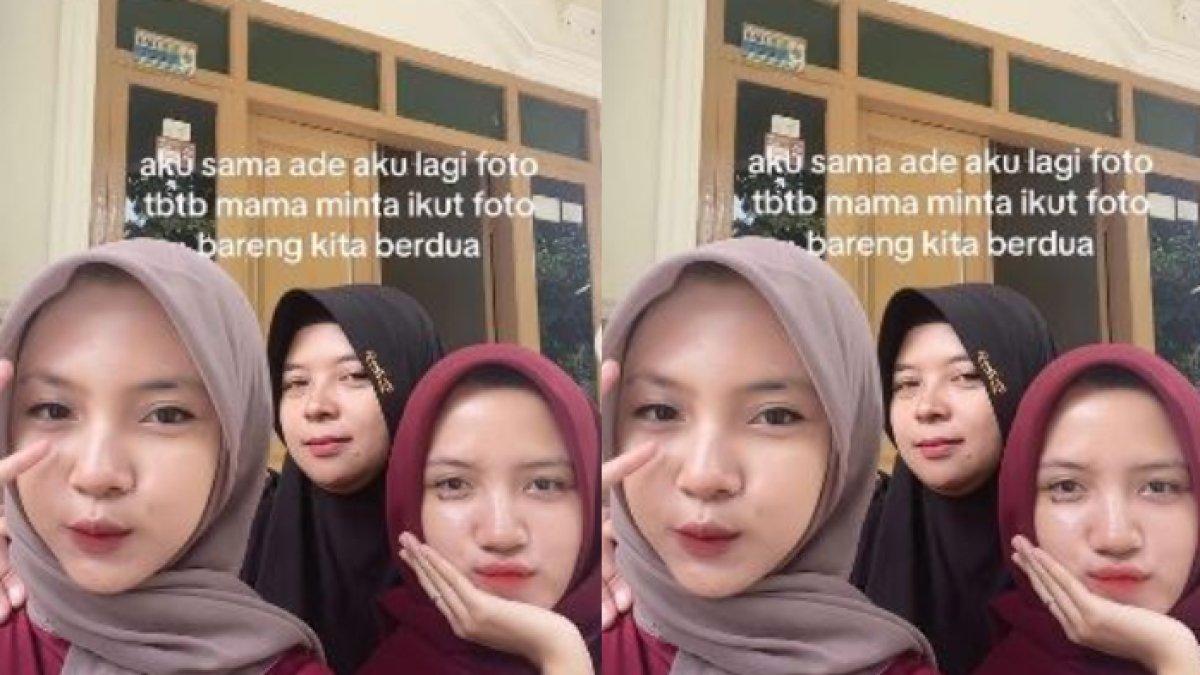 Foto terakhir pengantin dengan ibunya