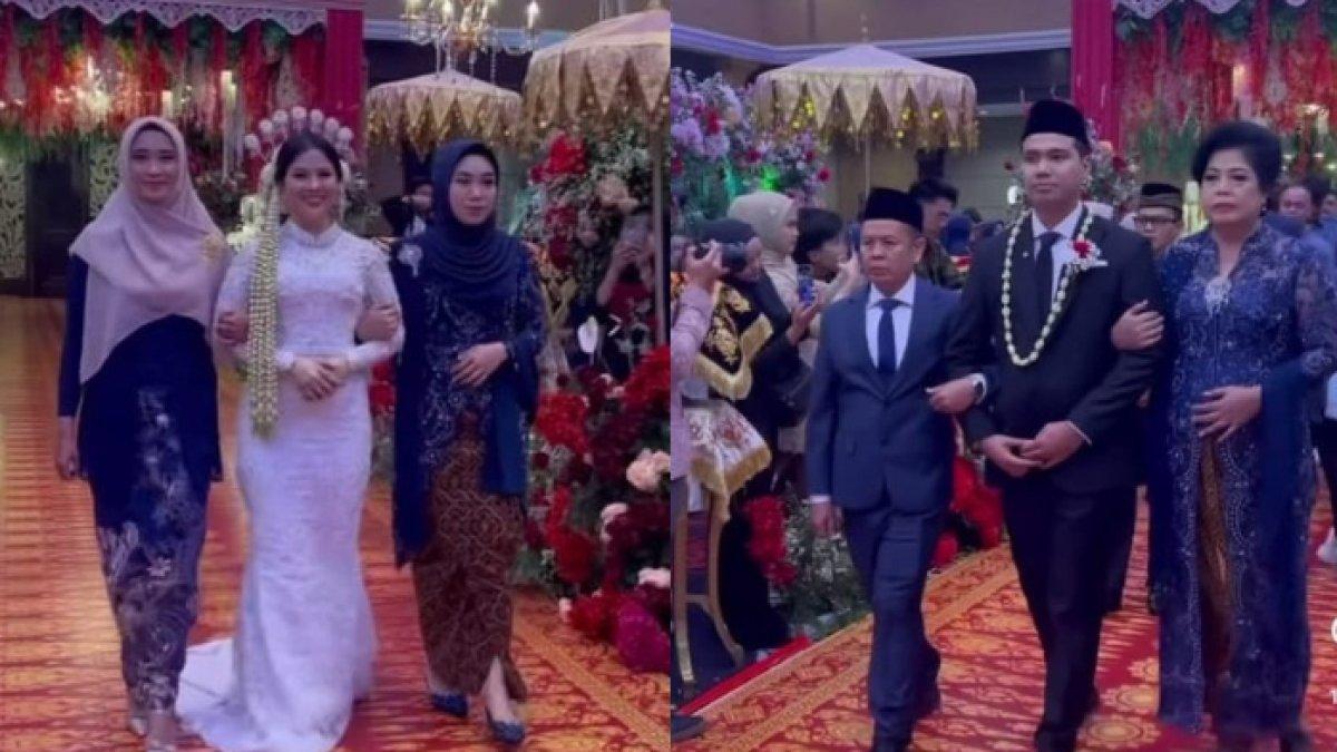 FRANS FAISAL NIKAH - Frans Faisal dan Indah Tri Pertiwi memilih memakai adat Minang di momen pernikahan mereka.