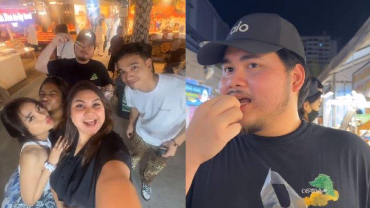 Fuji dan Rafi Febriansyah kulineran malam di Thailand
