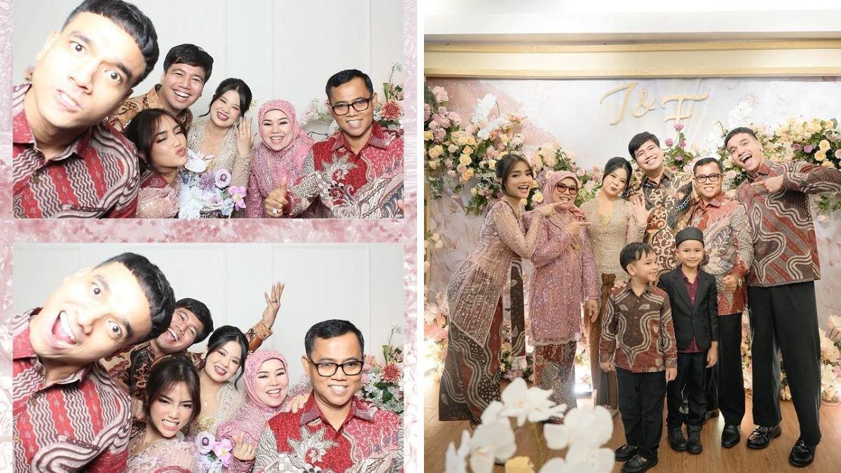 Fujianti Utami di acara pertunangan Frans Faisal