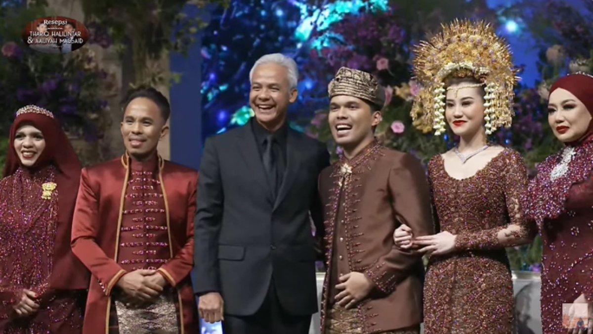 Ganjar Pranowo hadiri resepsi pernikahan Thariq dan Aaliyah