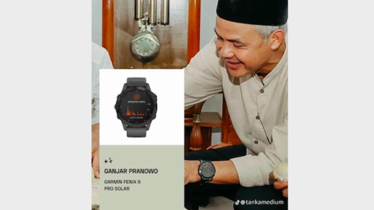 Ganjar Pranowo miliki jam tangan Garmin Fenix 6 Pro Solar