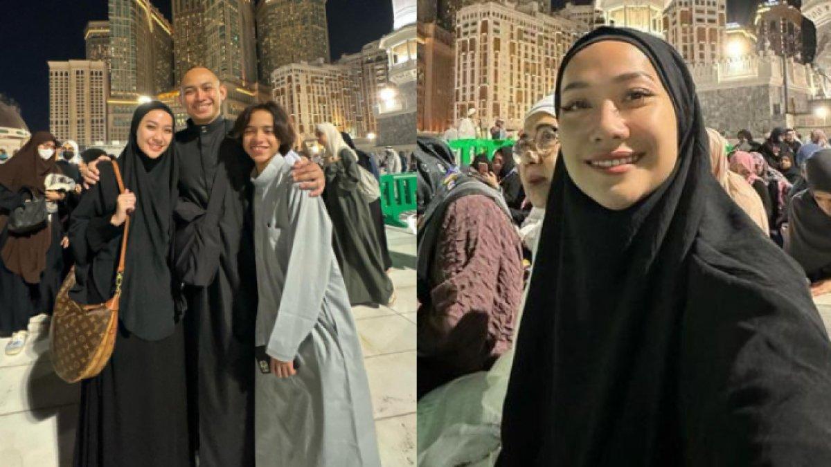 Gaya BCL saat jalani umrah perdana bareng suami, Tiko Aryawardhana