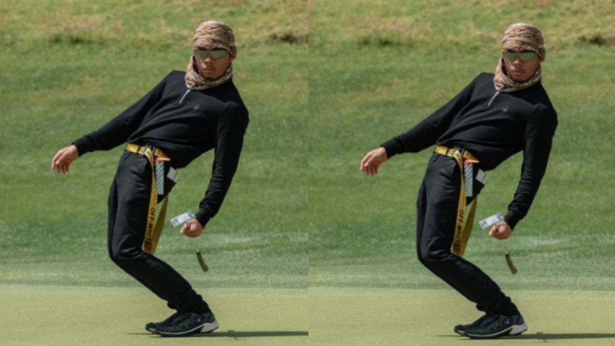 Gaya Saaih Halilintar ketika bermain golf (2)