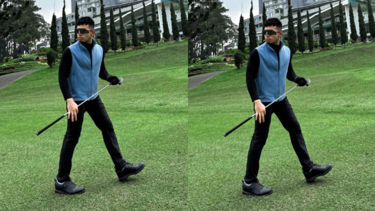 Gaya Saaih Halilintar ketika bermain golf (5)
