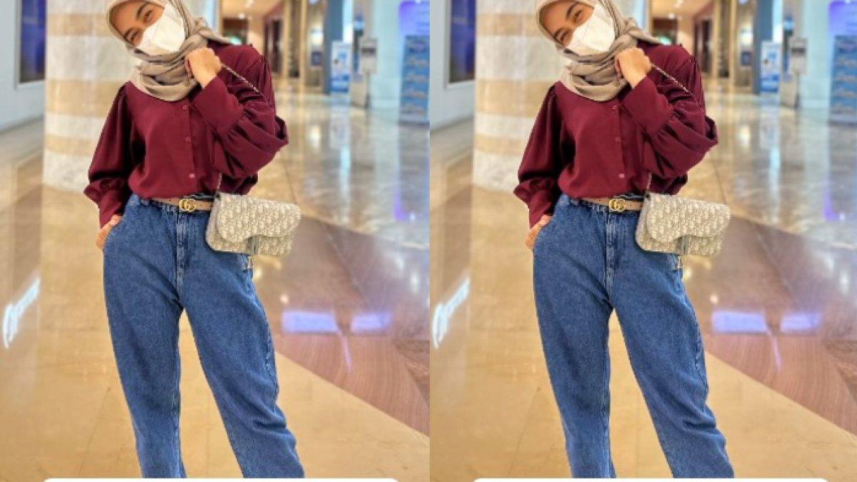 Gaya casual Ria Ricis kenakan celana jeans
