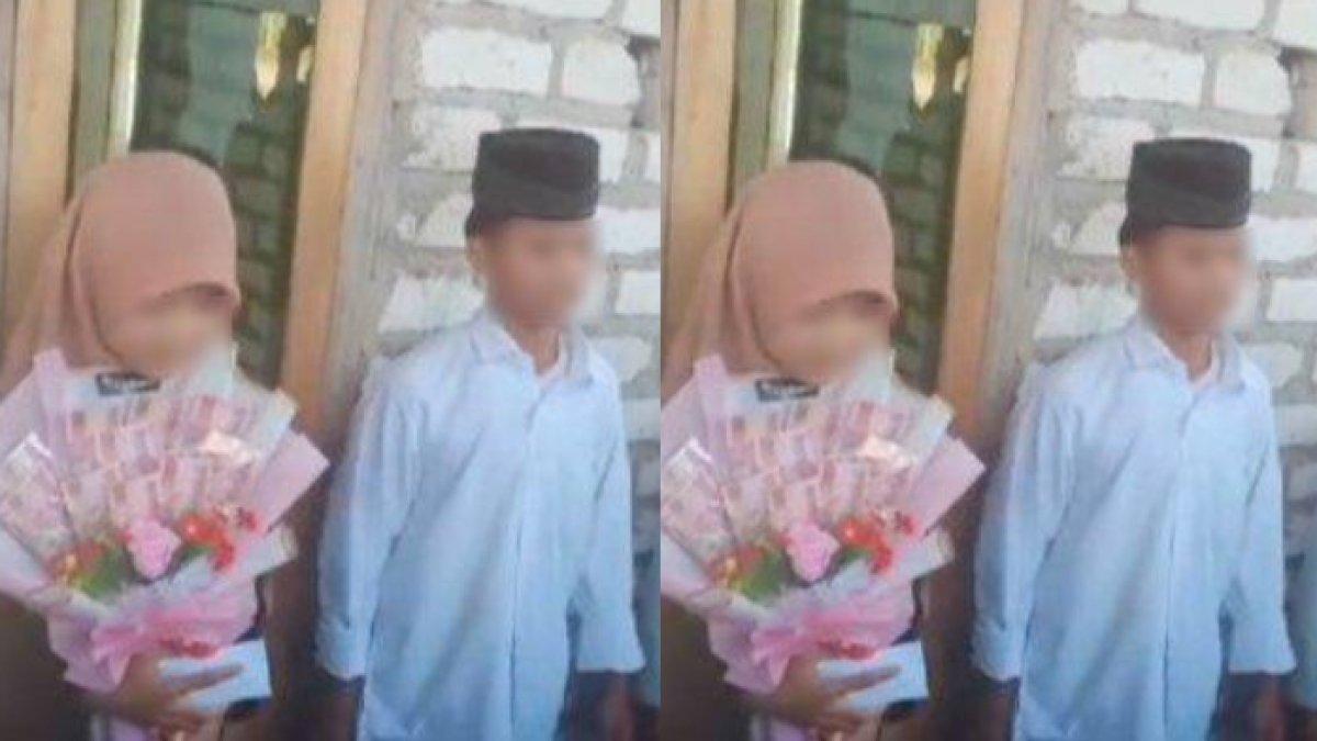 Geger dua bocah jalani acara lamaran