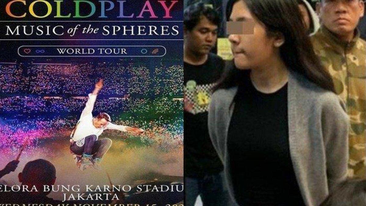 Ghisca Debora Aritonang diduga melakukan penipuan tiket Coldplay dengan merotasi 100 tiket seolah jadi 8.000 tiket, uang korban dipindahkan