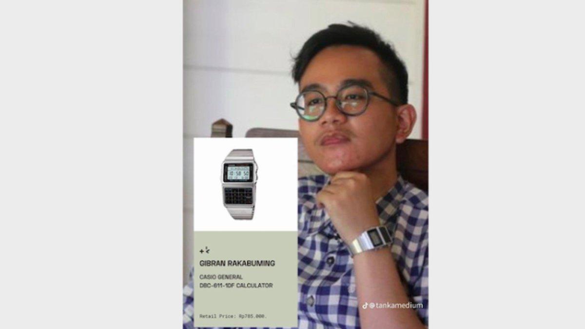 Gibran Rakabuming Raka miliki jam tangan Casio General DBC-611-1DF Calculator