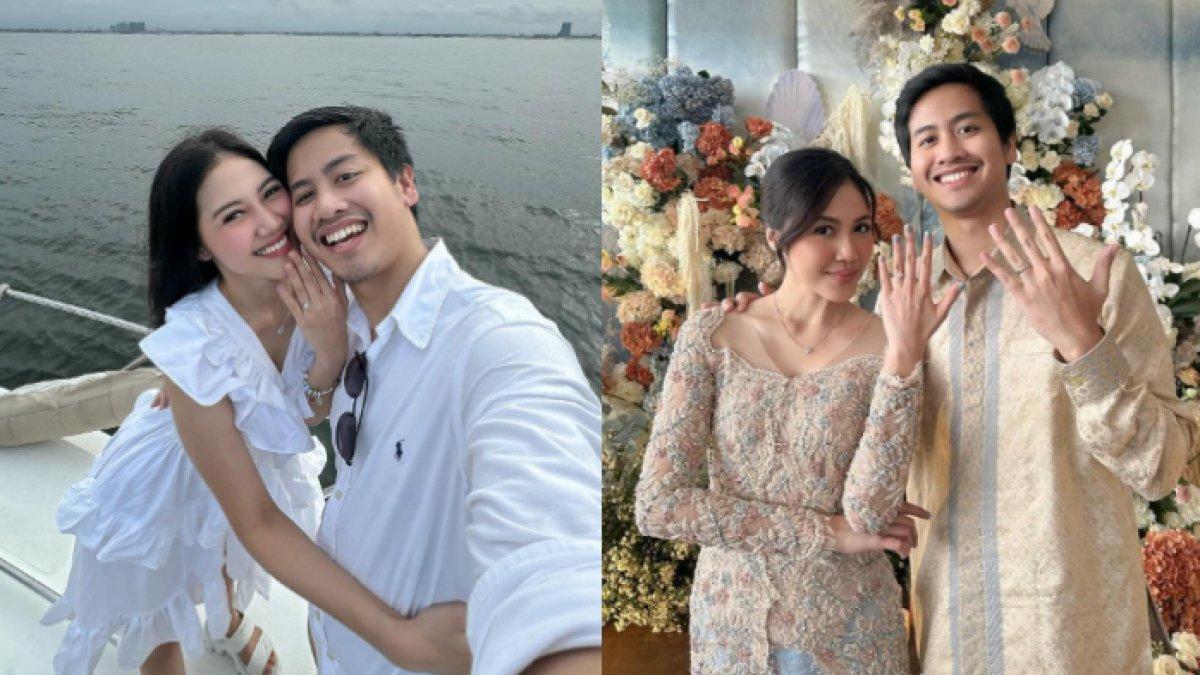 Gio melamar Shasa Zhania pada Februari 2024 di atas kapal.