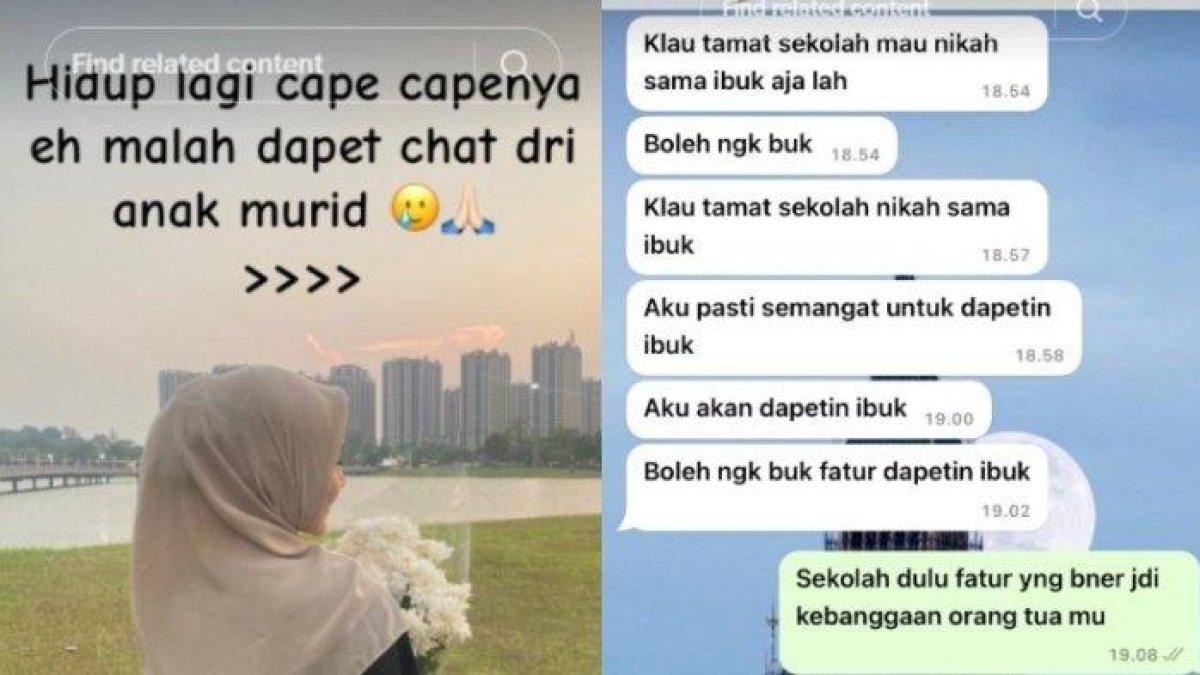 Guru madrasah curhat digoda murid hingga mau dilamar, begini kisahnya