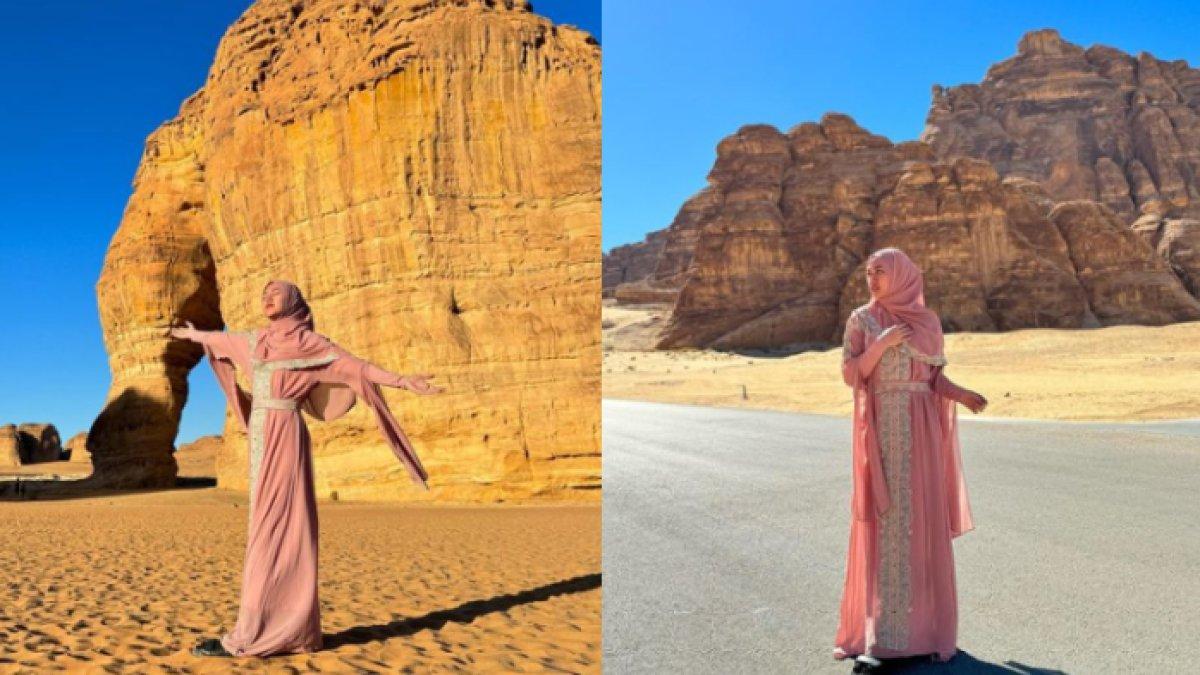 Happy pun tak melewatkan kesempatan untuk berfoto di elephant rock