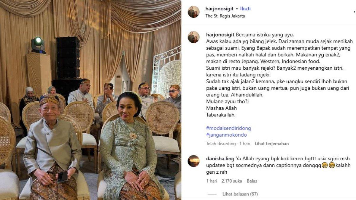 AYAH MAIA ESTIANTY - Harjono menuliskan refleksi panjangnya tentang pernikahan yang telah dijalani selama 60 tahun.