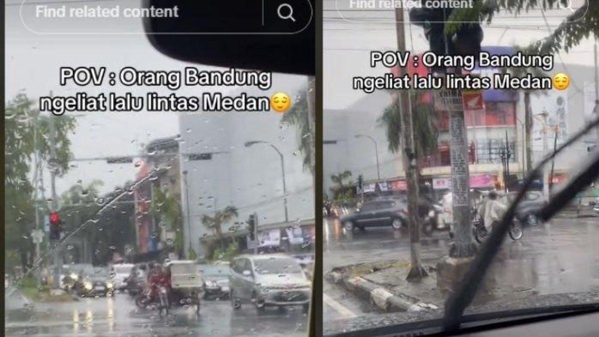 Heboh curhatan seorang warga Bandung yang mengomentari lalu lintas di Medan, sebut terlalu kacau
