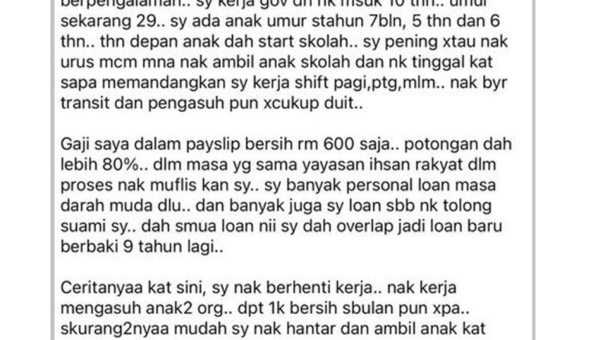 Ia pun meminta saran