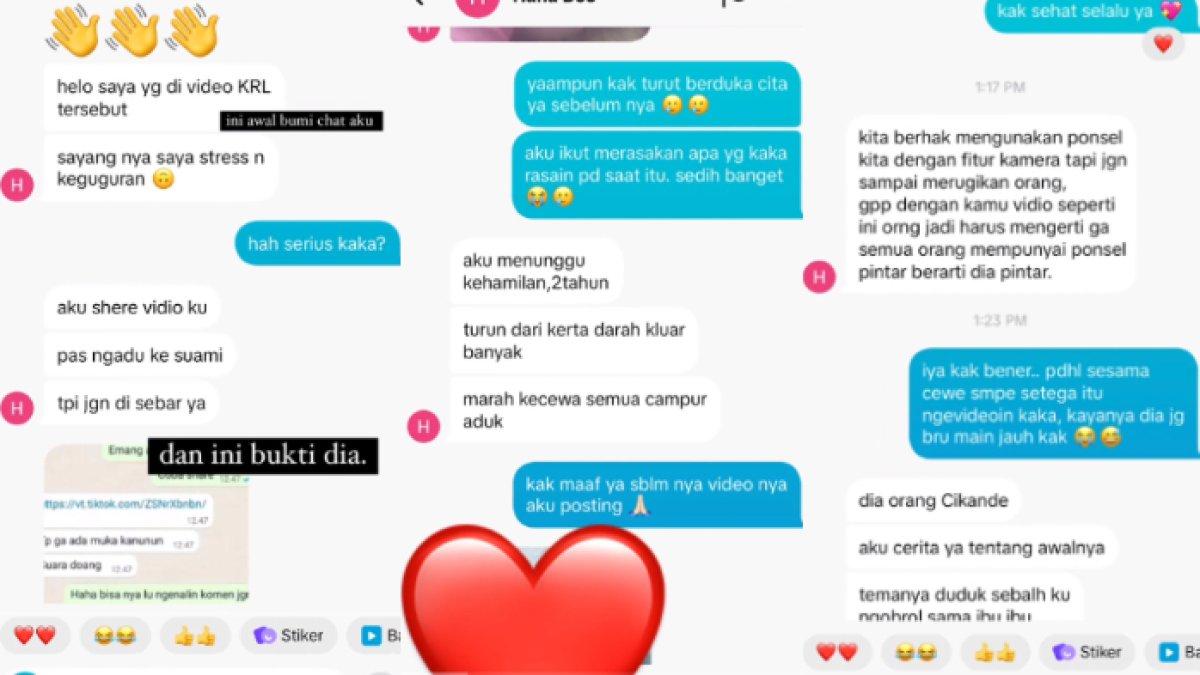 Ibu hamil yang marah-marah di KRL alami keguguran